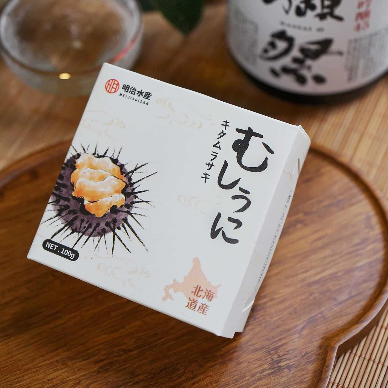 【北海道産】むしうに 缶詰 100g 明治水産 (キタムラサキ)