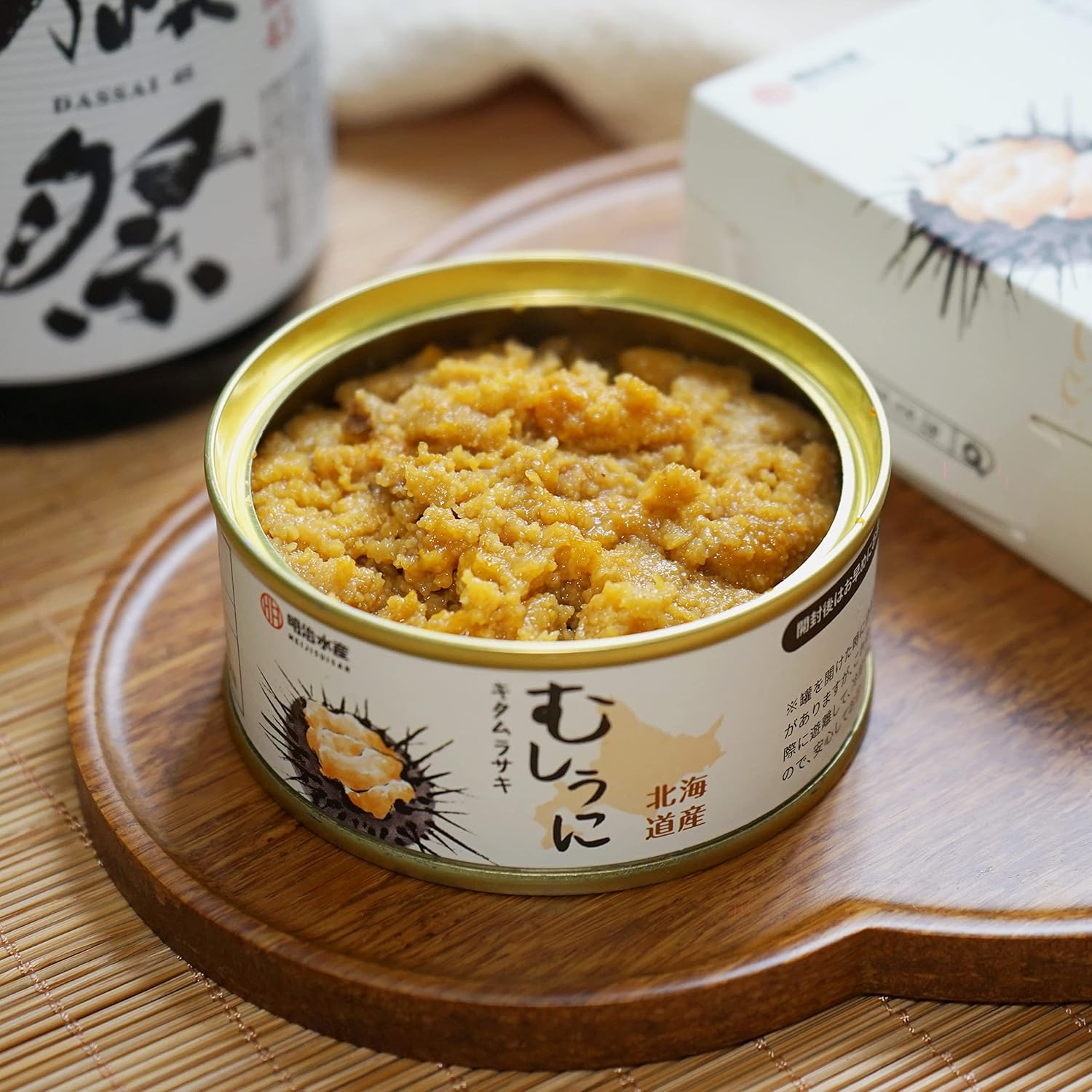 【北海道産】むしうに 缶詰 100g 明治水産 (キタムラサキ)